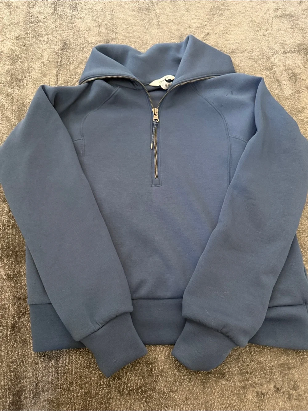 SPANX Women’s Navy Blue Quarter-Zip Pullover
